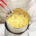 Bộ nồi chiên ngập dầu bằng inox không gỉ có lưới lọc tiết kiệm dầu BA882