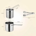 Bộ nồi chiên ngập dầu bằng inox không gỉ có lưới lọc tiết kiệm dầu BA882