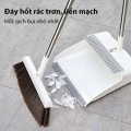 Chổi nhựa quét nhà thông minh kèm hót rác cán dài gấp gọn BA943