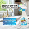 Xịt tẩy dầu mỡ, tẩy nhà bếp, tẩy hút mùi, bếp gas, bếp từ, đáy xoong, đáy chảo đa năng BA939