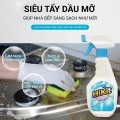 Xịt tẩy dầu mỡ, tẩy nhà bếp, tẩy hút mùi, bếp gas, bếp từ, đáy xoong, đáy chảo đa năng BA939