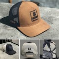 Nón lưỡi trai phối lưới da lộn thời trang BA935, Màu xanh đen