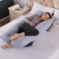 Gối bà bầu thiết kế thông minh giúp bà bầu ngủ ngon giấc BA929, Màu hồng 