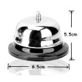 Chuông bấm Halli Galli để bàn chất liệu inox tiện lợi BA981, Đường kính 8.5 cm