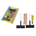 Bộ dụng cụ vá lốp xe ô tô, xe máy không xăm kèm 3 dải cao su non BA985