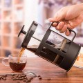 Bình pha cà phê thuỷ tinh kiểu Pháp 350ml ​French press tiện dụng BA983