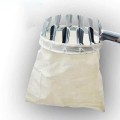 Vợt hái trái cây trên cao chất liệu kim loại kèm túi vải siêu tiện BA980, Vợt quả loại bé 12cm