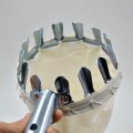 Vợt hái trái cây trên cao chất liệu kim loại kèm túi vải siêu tiện BA980, Vợt quả loại bé 12cm