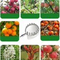 Vợt hái trái cây trên cao chất liệu kim loại kèm túi vải siêu tiện BA980, Vợt quả loại bé 12cm