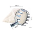 Vợt hái trái cây trên cao chất liệu kim loại kèm túi vải siêu tiện BA980, Vợt quả loại bé 12cm