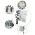 Vợt hái trái cây trên cao chất liệu kim loại kèm túi vải siêu tiện BA980, Vợt quả loại bé 12cm