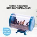 Bẫy gián cửa sập thông minh, không dùng hoá chất an toàn cho trẻ nhỏ BA1001, Bản mới 2024 + Tặng 3 gói mồi