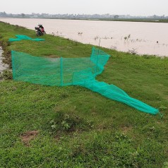 Lưới chặn sông, cống bắt cá tôm tiện lợi BA1010, Cao 0.5m