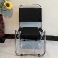 Ghế xếp inox vải dù ngồi câu cá, trà chanh, camping nhỏ gọn, tiện lợi BA1053, Màu xanh bộ đội