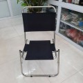 Ghế xếp inox vải dù ngồi câu cá, trà chanh, camping nhỏ gọn, tiện lợi BA1053, Màu xanh bộ đội