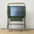 Ghế xếp inox vải dù ngồi câu cá, trà chanh, camping nhỏ gọn, tiện lợi BA1053, Màu xanh bộ đội