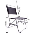 Ghế xếp inox vải dù ngồi câu cá, trà chanh, camping nhỏ gọn, tiện lợi BA1053, Màu xanh bộ đội
