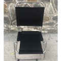 Ghế xếp inox vải dù ngồi câu cá, trà chanh, camping nhỏ gọn, tiện lợi BA1053, Màu xanh bộ đội
