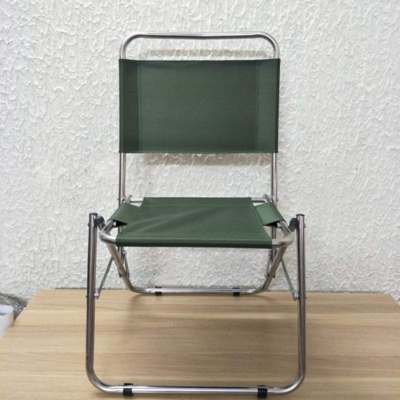 Ghế xếp inox vải dù ngồi câu cá, trà chanh, camping nhỏ gọn, tiện lợi BA1053