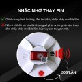 Chuông báo cháy tự động cảm biến khói không dây dùng pin độ nhạy cao BA1068, Pin 1 năm