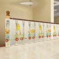 Lưới chắn cầu thang chất liệu bền bỉ, an toàn cho bé tại nhà BA1092, Loại 2m - Họa tiết tàu hỏa