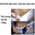 Lưới chắn cầu thang chất liệu bền bỉ, an toàn cho bé tại nhà BA1092, Loại 2m - Họa tiết tàu hỏa