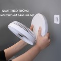 Quạt treo tường tích điện mini để bàn 3 tốc độ gió nhỏ gọn BA1099