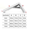 Bản lề gấp treo tường thông minh chịu lực 60kg BA1085, Bộ 2 cái dài 20cm 
