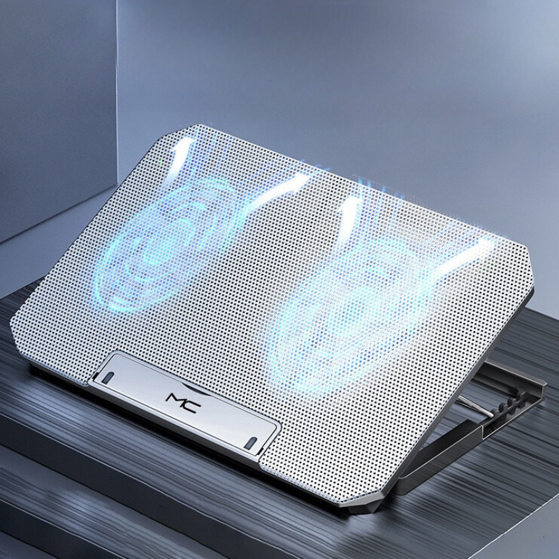 Đế tản nhiệt laptop, máy tính bảng chống ồn, có đèn led BA1096