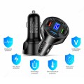 Bộ sạc nhanh 4 cổng USB 66W dùng cho xe hơi BA1104