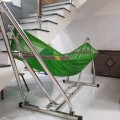 Võng xếp gọn sơn tĩnh điện, khung dày kèm lưới chắc chắn BA1107