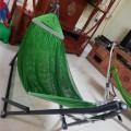Võng xếp gọn sơn tĩnh điện, khung dày kèm lưới chắc chắn BA1107