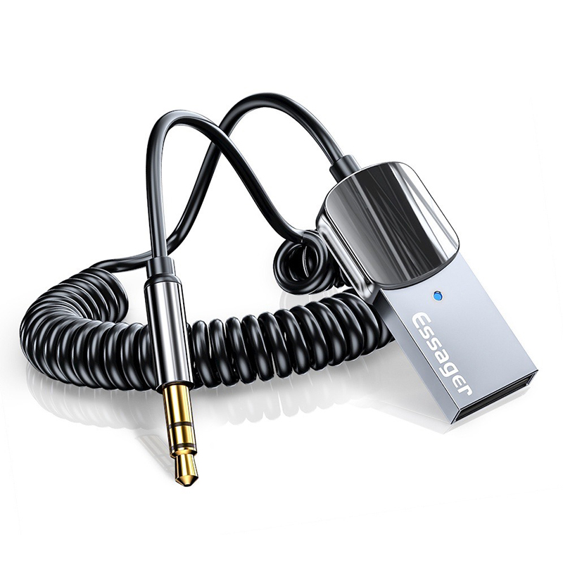 Bộ thu tín hiệu âm thanh bluetooth 5.0 AUX, USB sang 3.5mm cho xe hơi BA1057