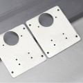 Miếng thép bản lề cửa gỗ, tủ nhựa, tủ bếp chịu lực lớn (tặng bộ ốc vít) N291, 1 miếng thép không bản lề