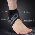 Băng quấn cổ chân đá bóng bảo vệ mắt cá chân BA1131, Chân phải - Size M: Phù hợp với size giày 32-36