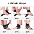 Băng quấn cổ chân đá bóng bảo vệ mắt cá chân BA1131, Chân phải - Size M: Phù hợp với size giày 32-36