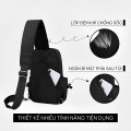 Túi đeo chéo nam chống nước 10 inch tiện dụng BA1136
