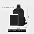 Túi đeo chéo nam chống nước 10 inch tiện dụng BA1136