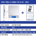 Cân tiểu ly điện tử mini định lượng 0.1g - 3kg độ chính xác cao BA1229