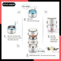 Hộp cơm giữ nhiệt cắm điện Bear DFH-S2358 - 3 tầng