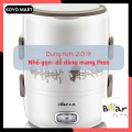 Hộp cơm giữ nhiệt cắm điện Bear DFH-S2358 - 3 tầng