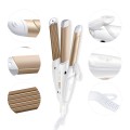 Máy làm tóc uốn, bấm, duỗi đa năng KM-1213, Màu vàng