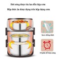 Hộp cơm giữ nhiệt inox cao cấp 3 tầng
