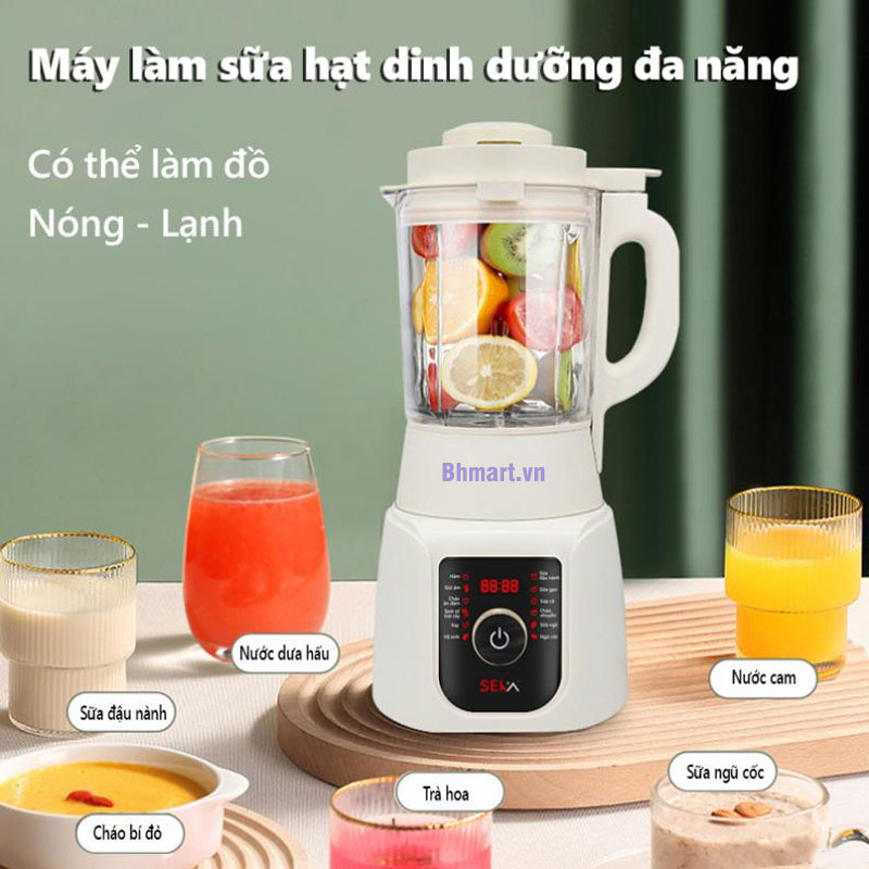 Máy làm sữa hạt đa năng 12 chế độ Seka E300