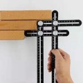 Thước đo 6 góc gấp lỗ định vị đa năng bằng hợp kim nhôm S147