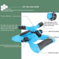 Béc phun nước tưới cây tự động 3 trục xoay 360° nhựa ABS S121