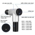 Máy massage cầm tay 4 đầu 6 cấp độ massage chuyên sâu J146, Có màn hình Led
