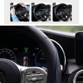 Bọc vô lăng da chữ D vát đáy cao cấp B139, Màu đen chỉ vàng