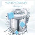Viên tẩy cặn lồng máy giặt, hộp 60 viên