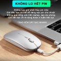 Chuột không dây pin sạc Sidotech M-1P, Bạc, USB 2.4G
